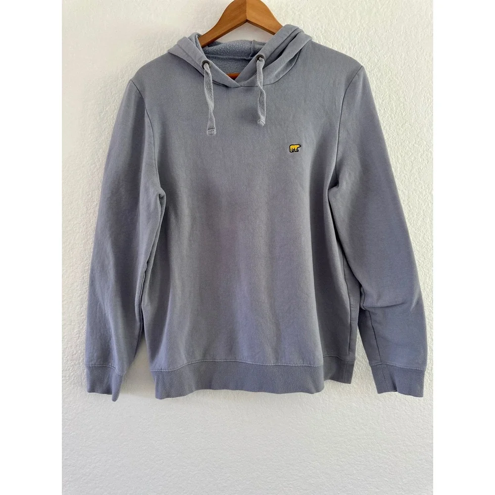 Jack Nicklaus Mens Blue Hooded Sweatshirt Golden Bear Logo Hoodie MA5404